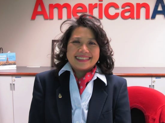 American Airlines ticket agent