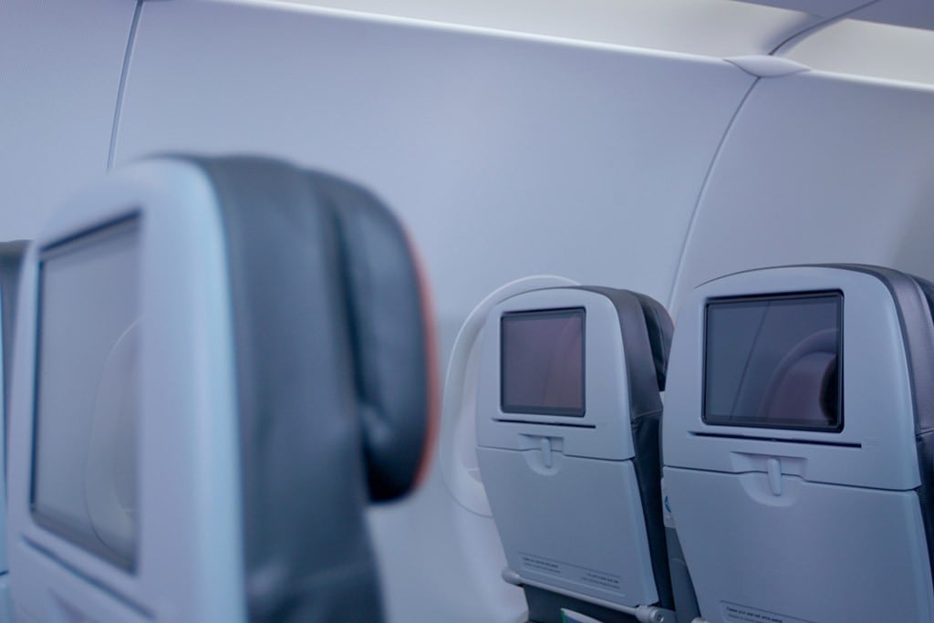 Larger seat-back screens on JetBlue's newly reconfigured aircraft. 