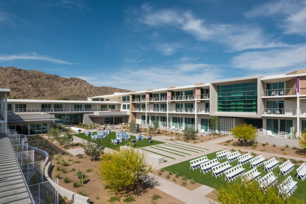 Mountain Shadows lawn and Camelback Mountain
