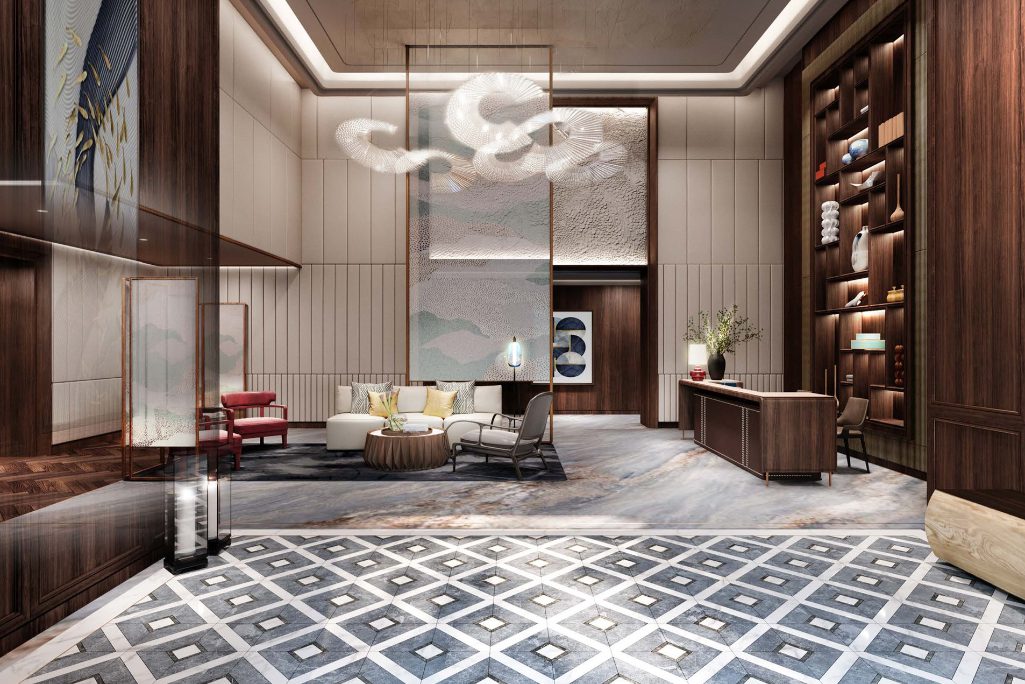 Shangri-La Hotel Moon Residence Lobby on the Ground Floor Kunming China