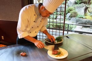 lunch at Otani Sanso Ryokan in Nagato Yumoto Onsen, Yamaguchi, Japan