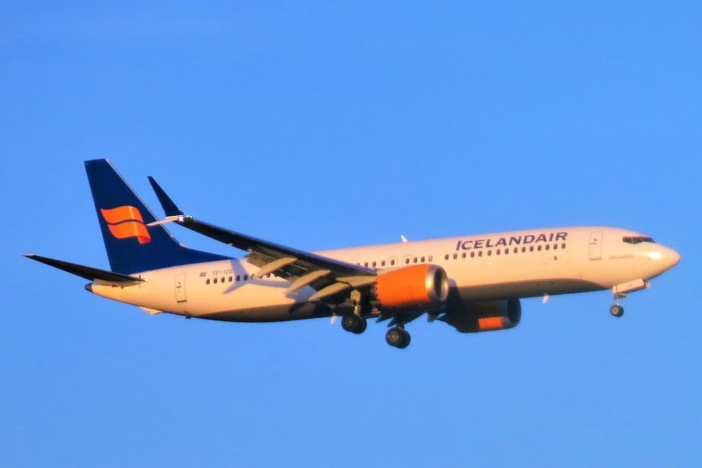 Icelandair Boeing 737 Max on Final Approach