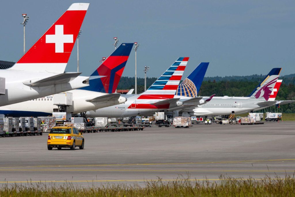 airlines at Zurich airport switzerland source zurich airport