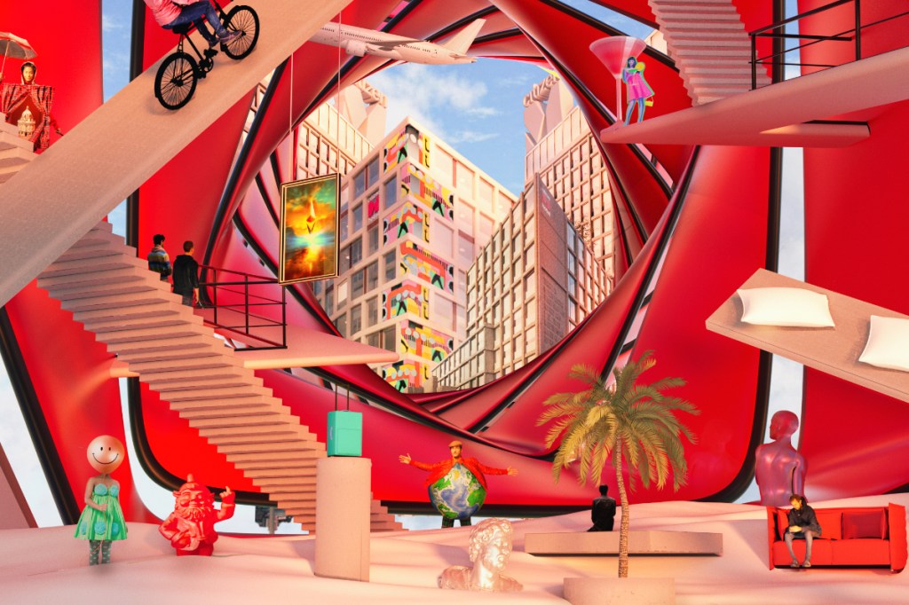 a visualization of citizenm hotel land in the sandbox