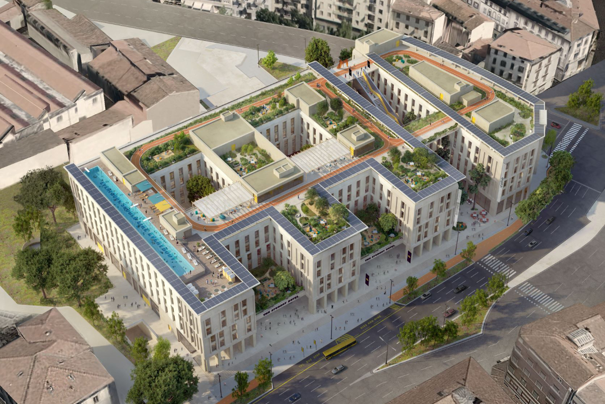 Aerial view - The student hotel tsh Florence Belfiore