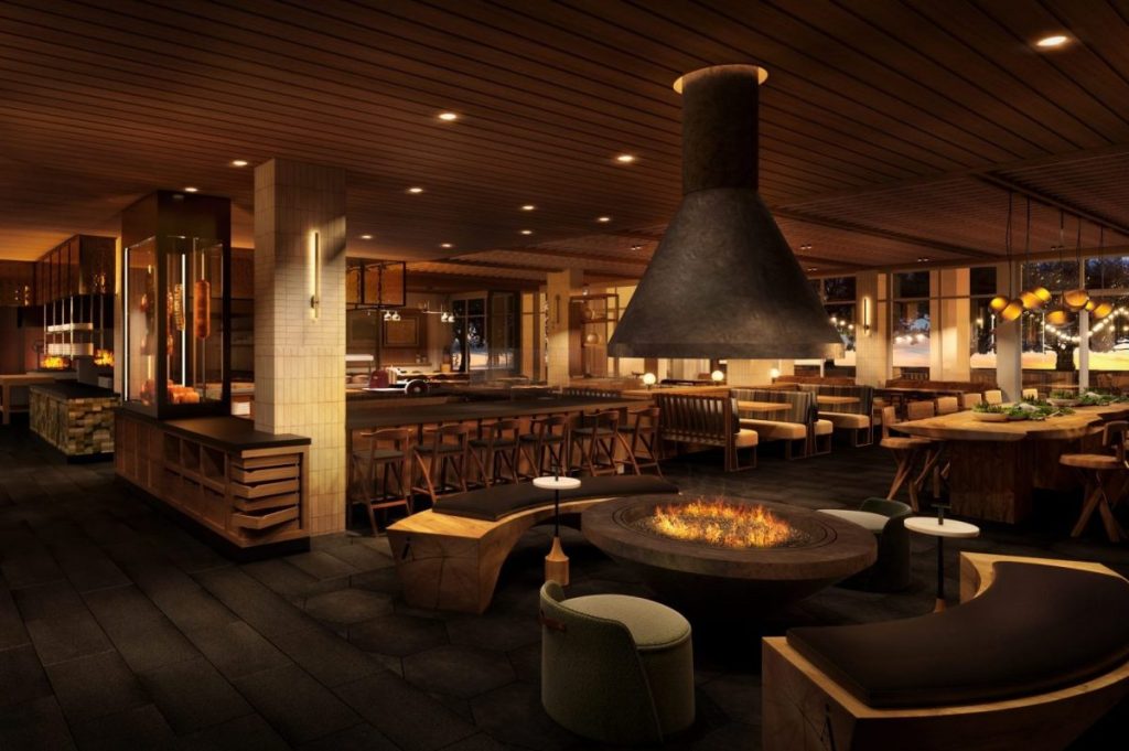 Lobby rendering of what the Appellation hotel will look like in Healdsburg, California, when it opens.