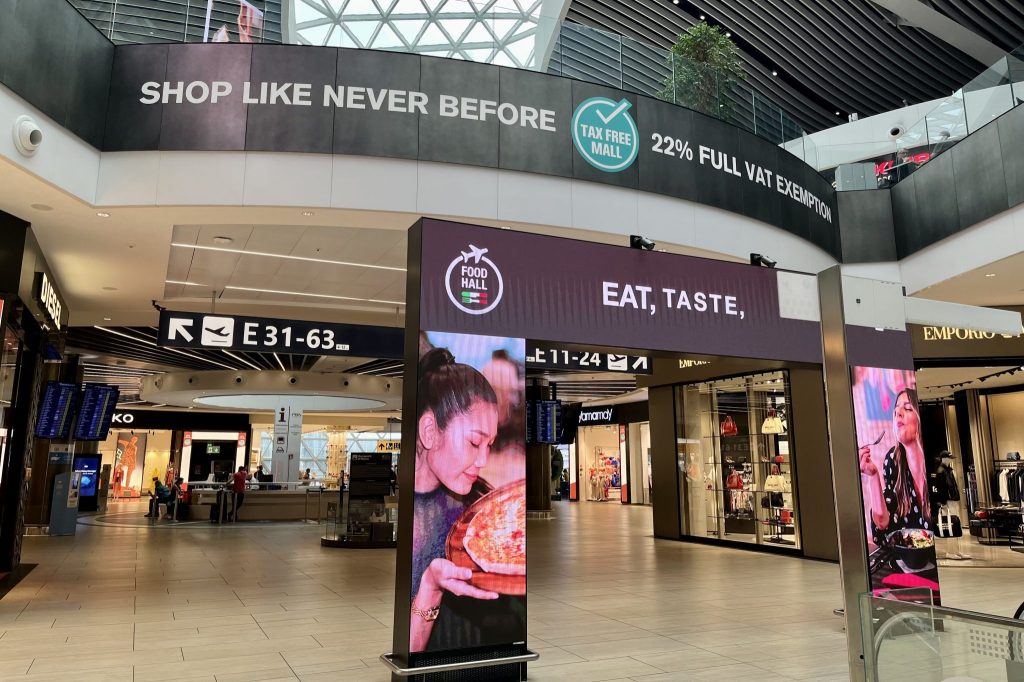 Shops at Rome's Leonardo da Vinci-Fiumicino Airport