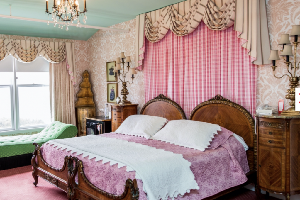 A suite at the Grand Hotel on Mackinac Island, Michigan.