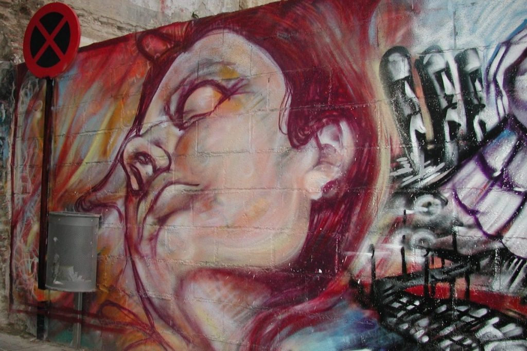 A mural of oppression in Spain