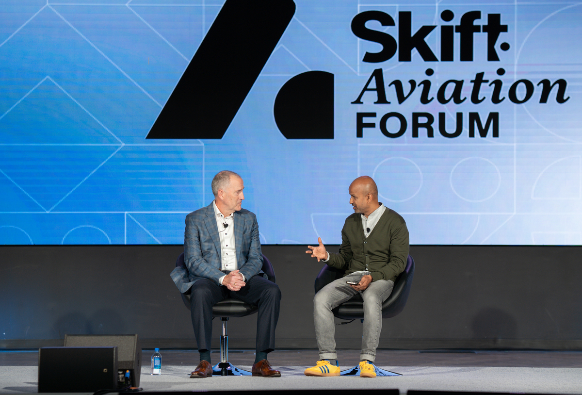 DFW CEO Sean Donohue and Skift CEO and co-founder Rafat Ali
