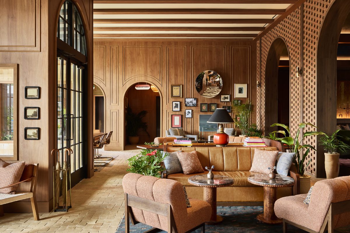 lobby at the boutique manchester hotel in lexington kentucky