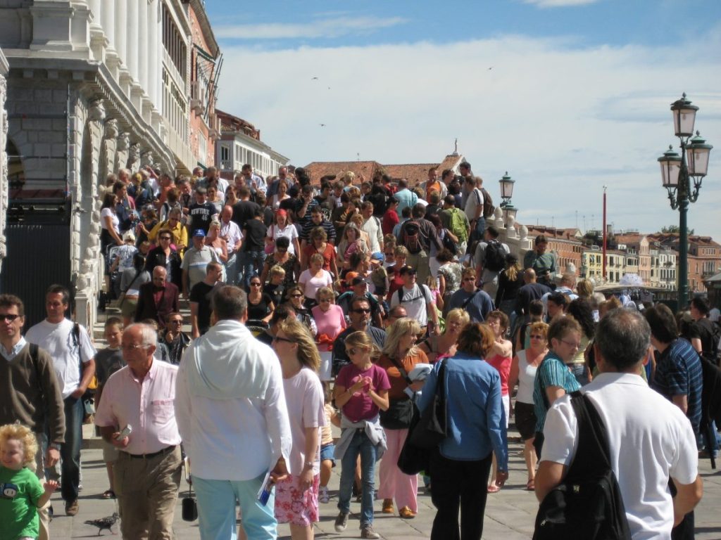 Tourists in Venice