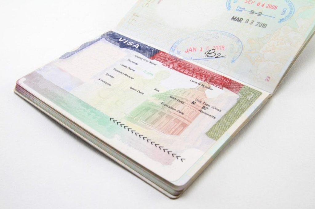 A U.S. visitor visa