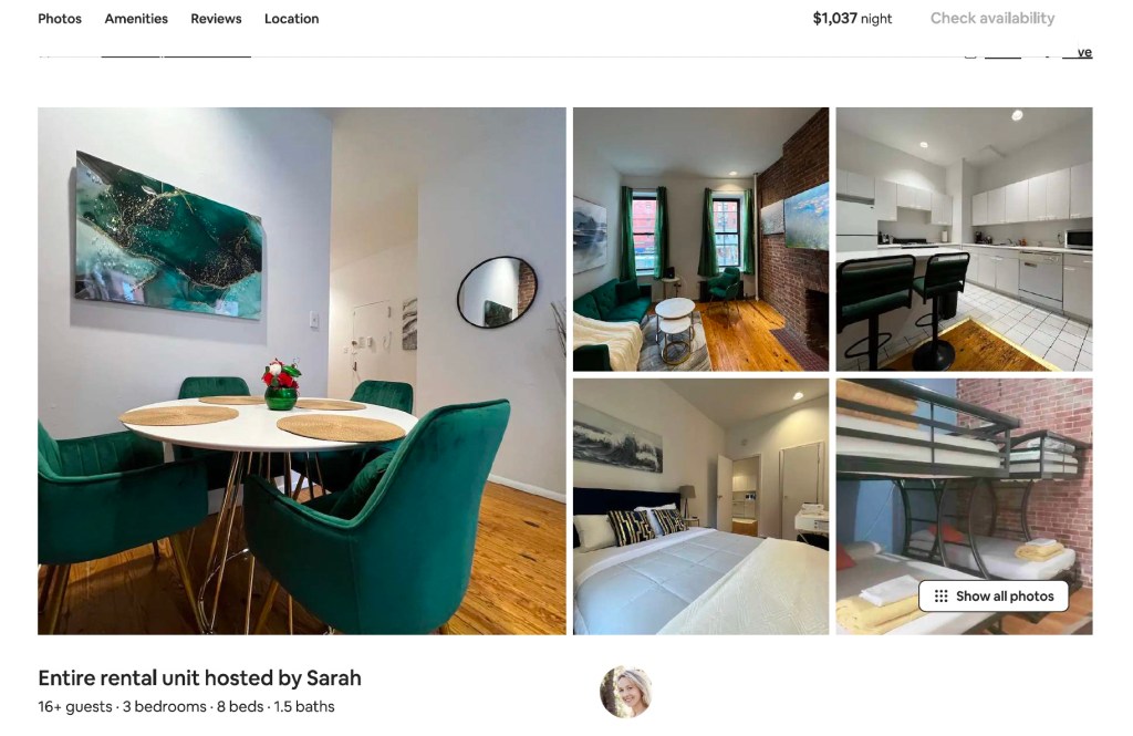 Disputed Airbnb rental