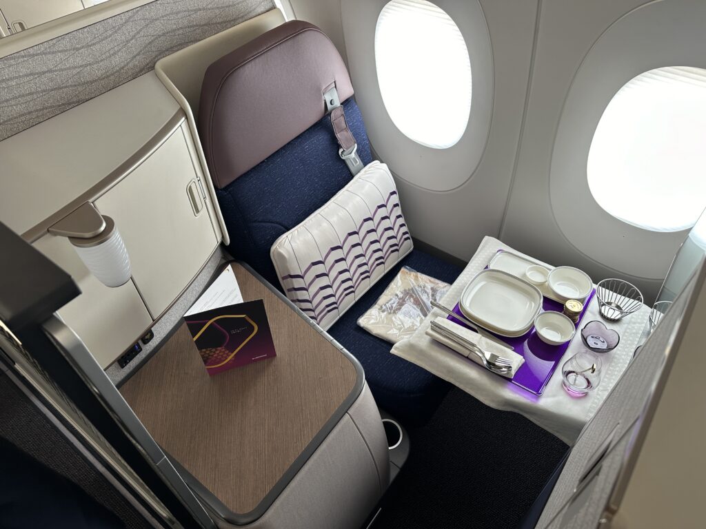 Business Class seat onboard Air India Airbus A350-900