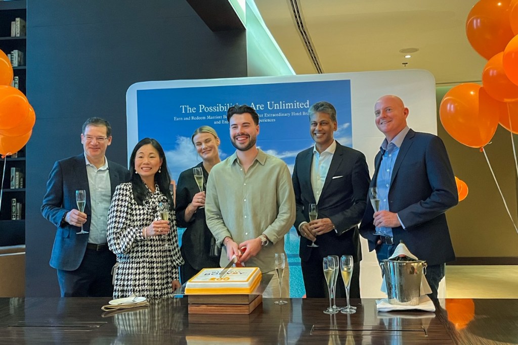 marriott loyalty 200 millionth member shown in february 2024 in dubai