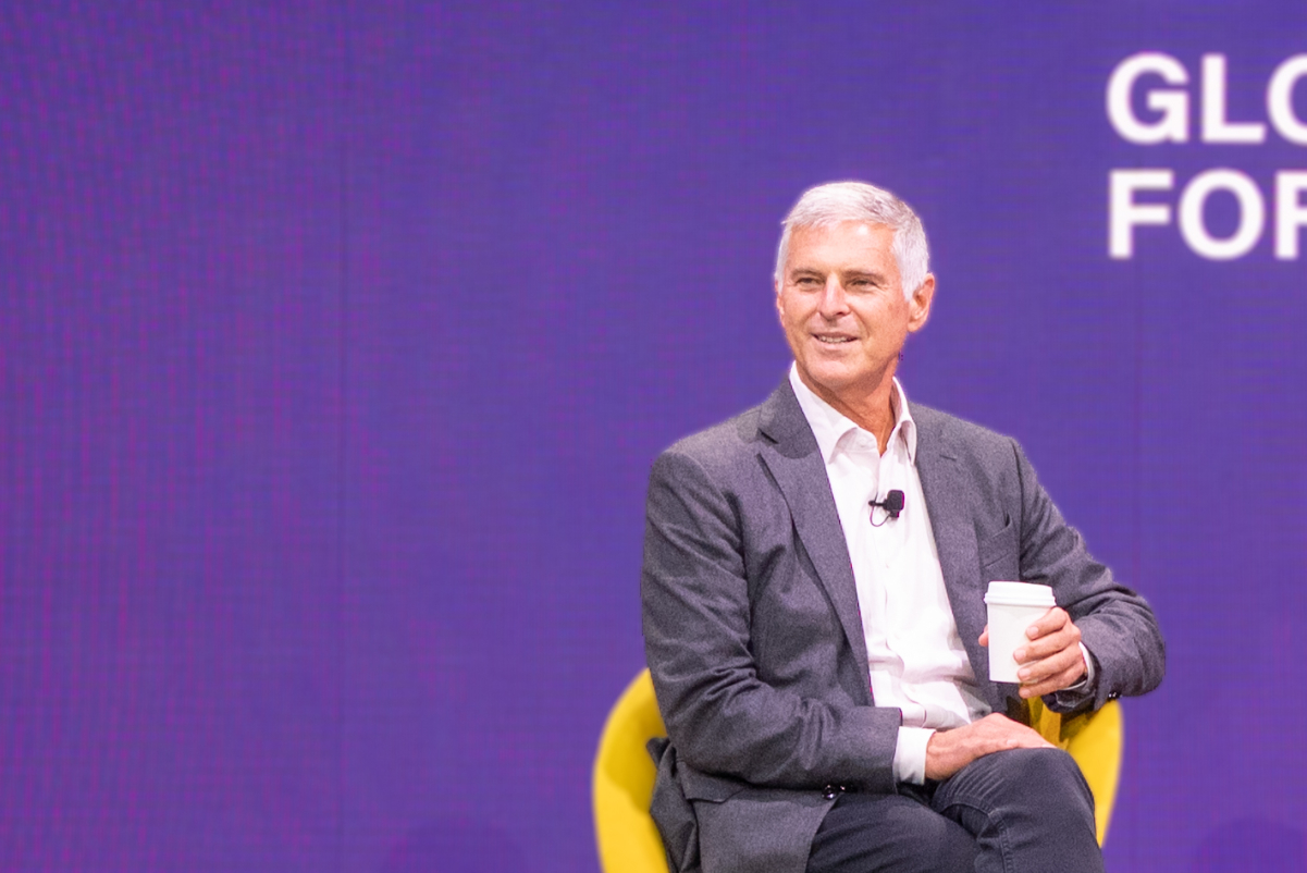 Hilton CEO Christopher Nassetta spoke on-stage at Skift Global Forum on September 26, 2023