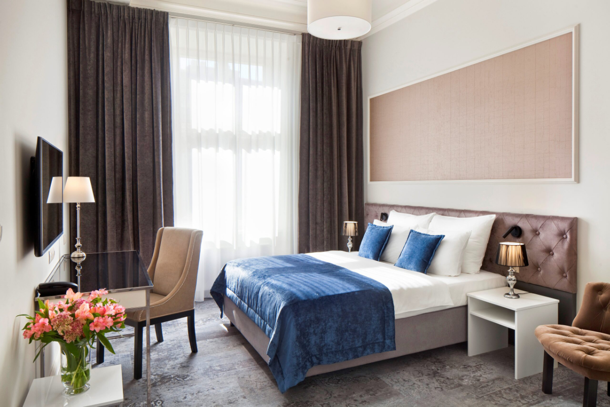 guest room at Wyndham Grand Krakow hotel 2023 source wyndham