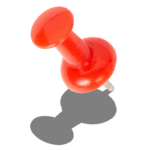 Red drawing pin