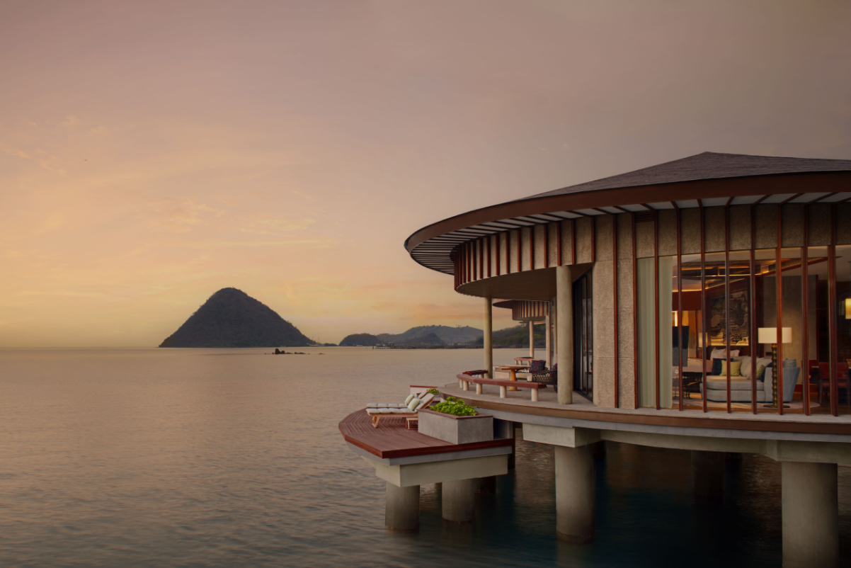 exterior of TA’AKTANA a Luxury Collection Resort and Spa from marriott international