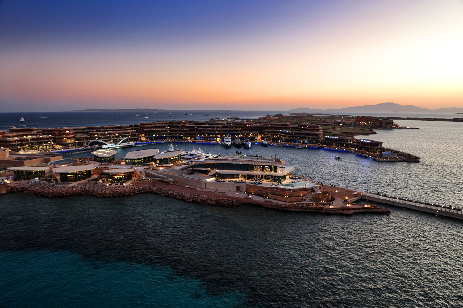 A luxury island setting.