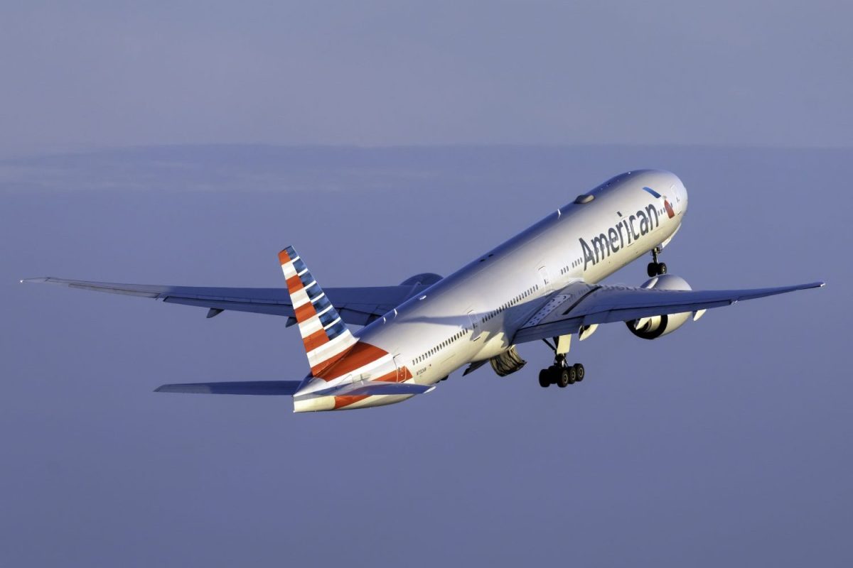 An American Airlines Boeing 777-300ER.