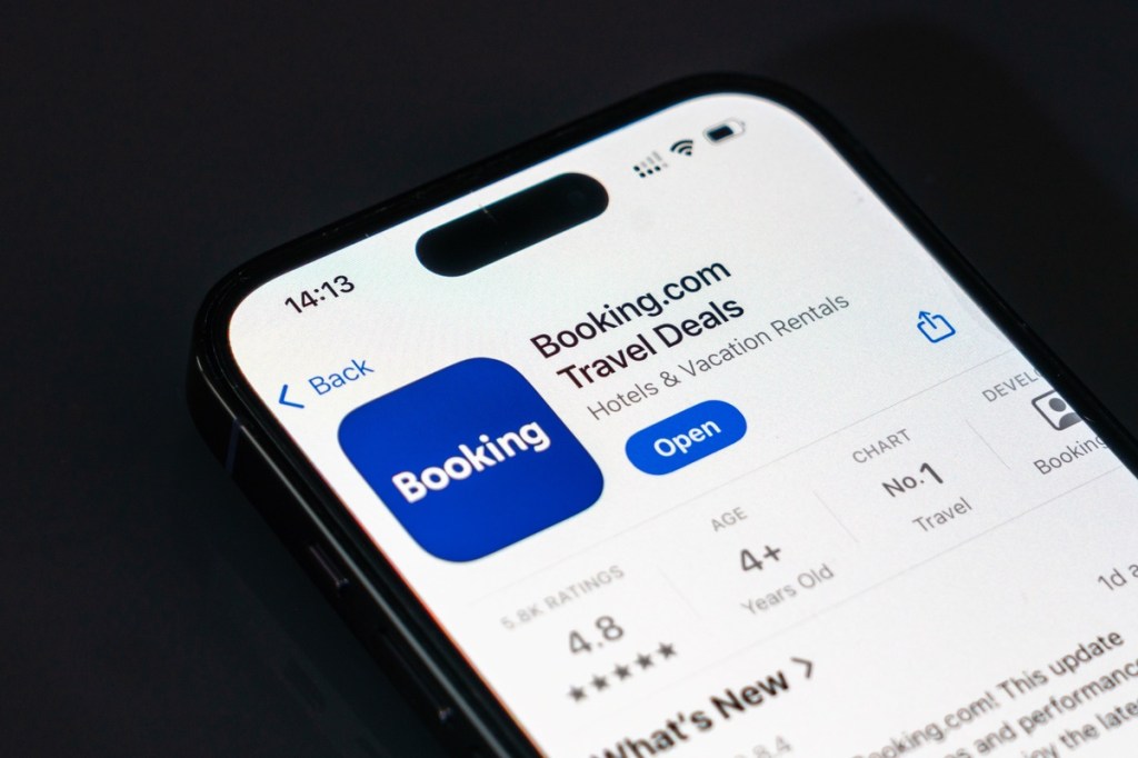 an app on a smartphone screen