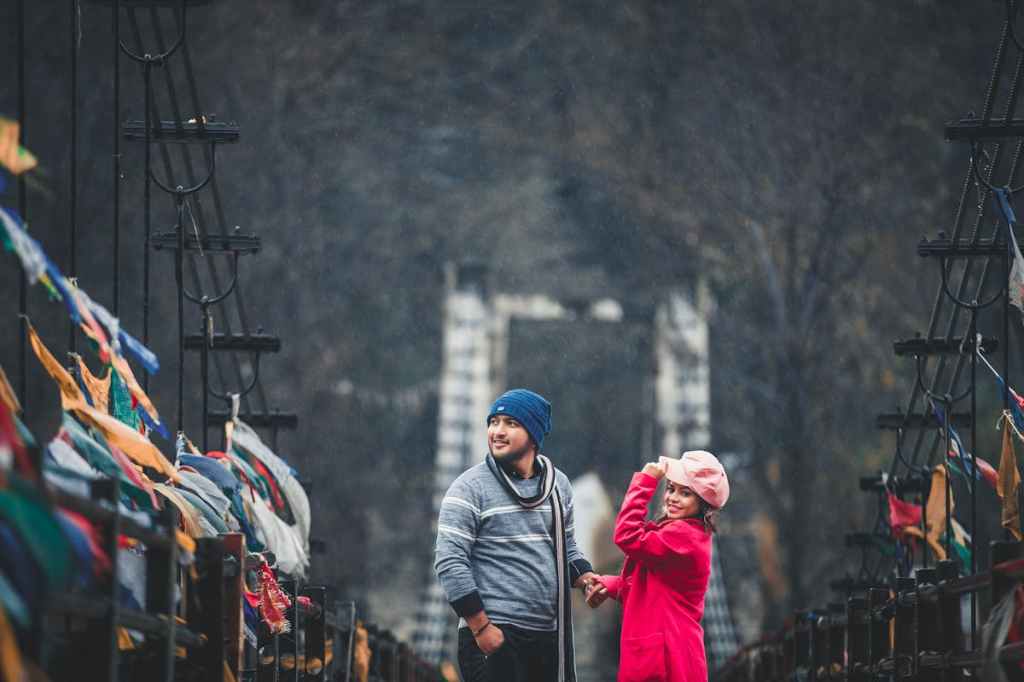Tourists in Manali, Himachal Pradesh.