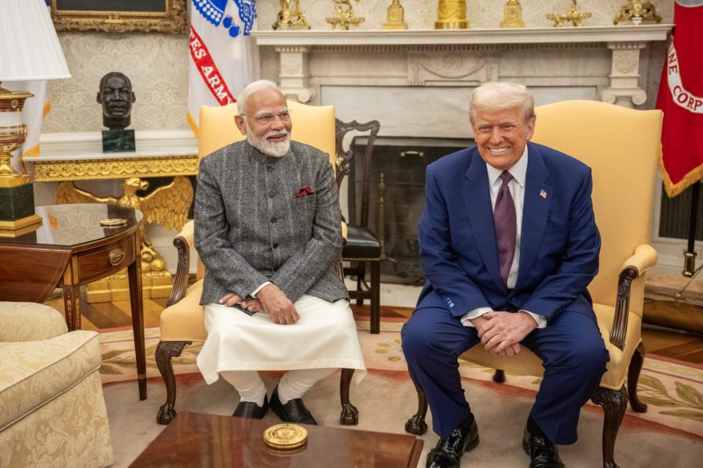 Indian Prime Minister Modi and President Donald Trump