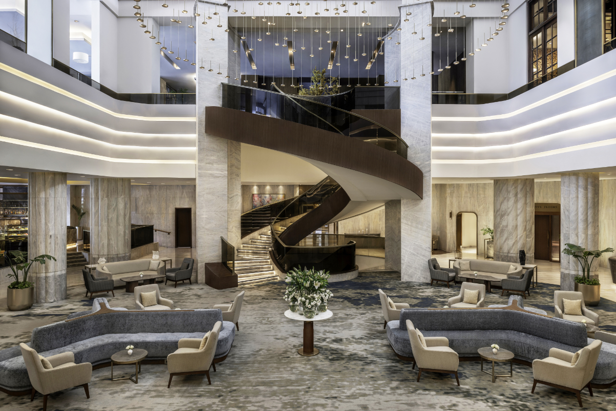 a fancy accor hotel lobby
