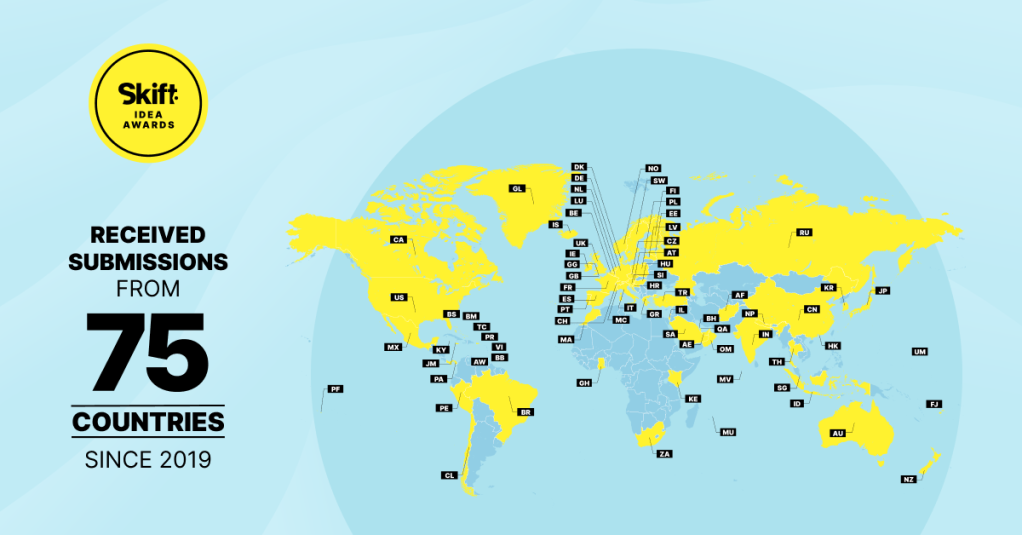 7 years of IDEA Awards - Country submission map