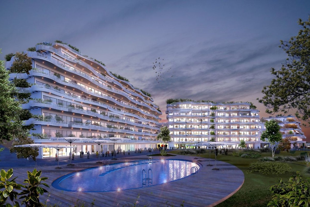 Exterior view of a hotel