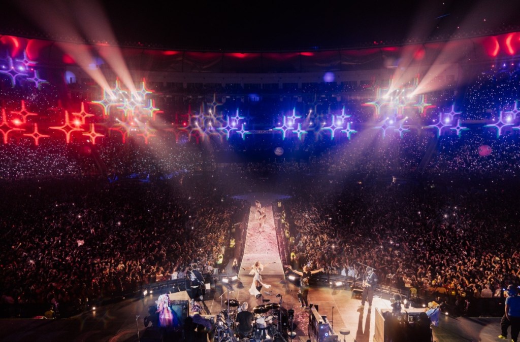 Coldplay concert at the Narendra Modi Stadium in Ahmedabad, Gujarat in January 2025.