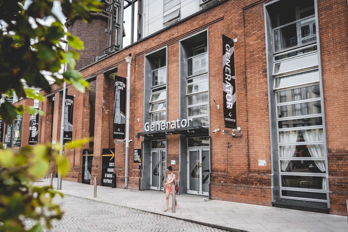 Exterior view of a hostel.