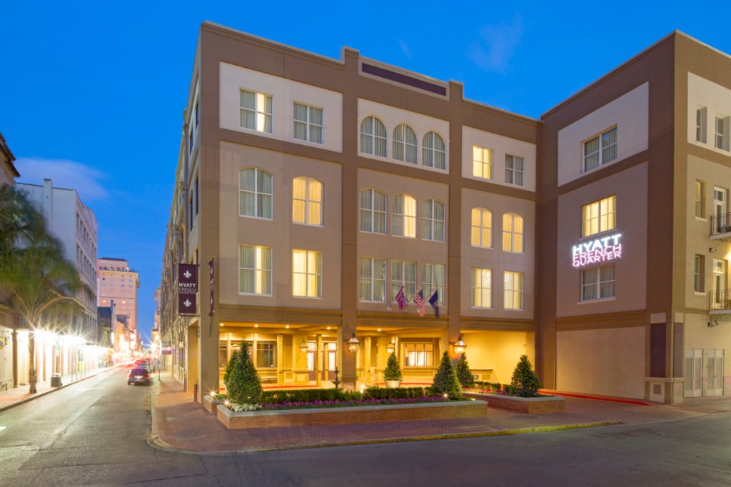 exterior of a Hyatt Centric hotel in New Orleans