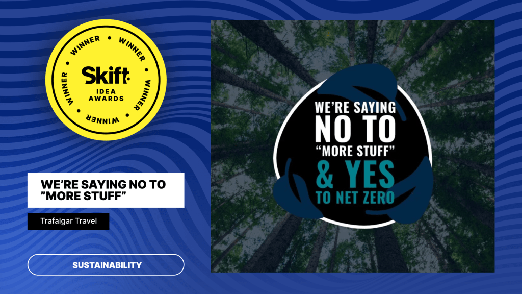 Idea Awards Winner + image - Trafalgar Travel