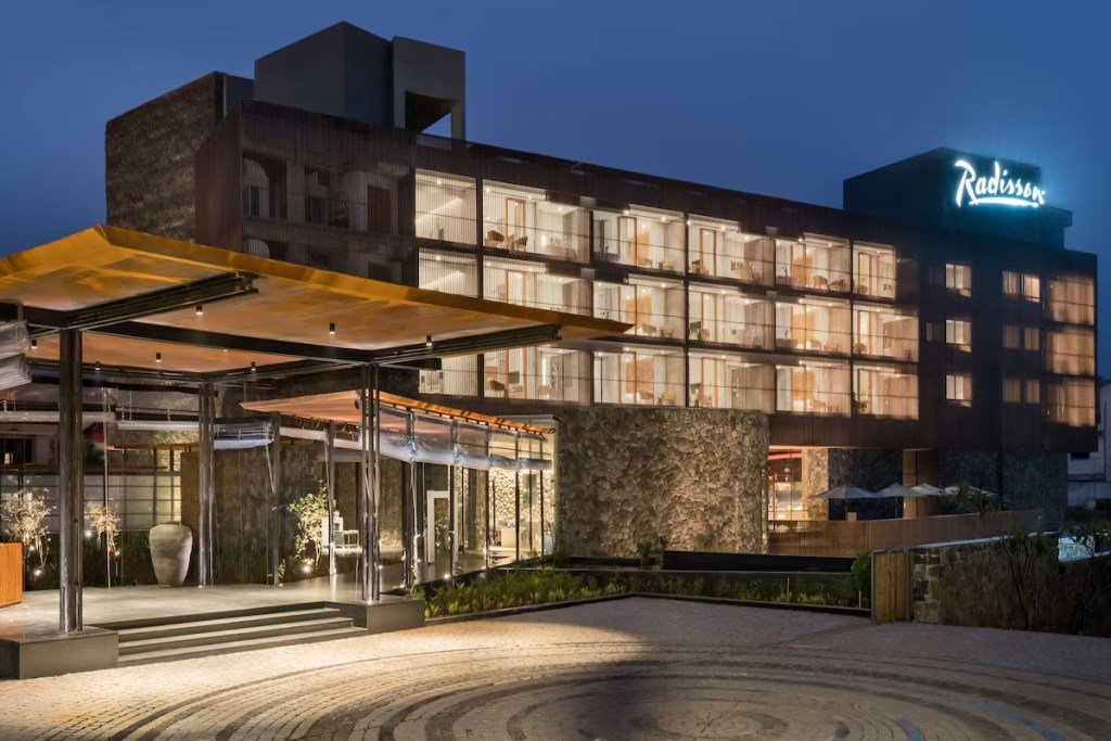 Exterior view of Radisson Resort and Spa Lonavala in Maharashtra.