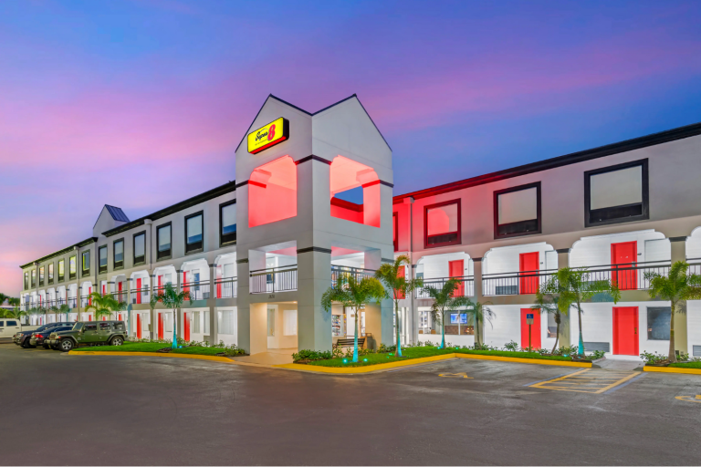 A budget hotel exterior