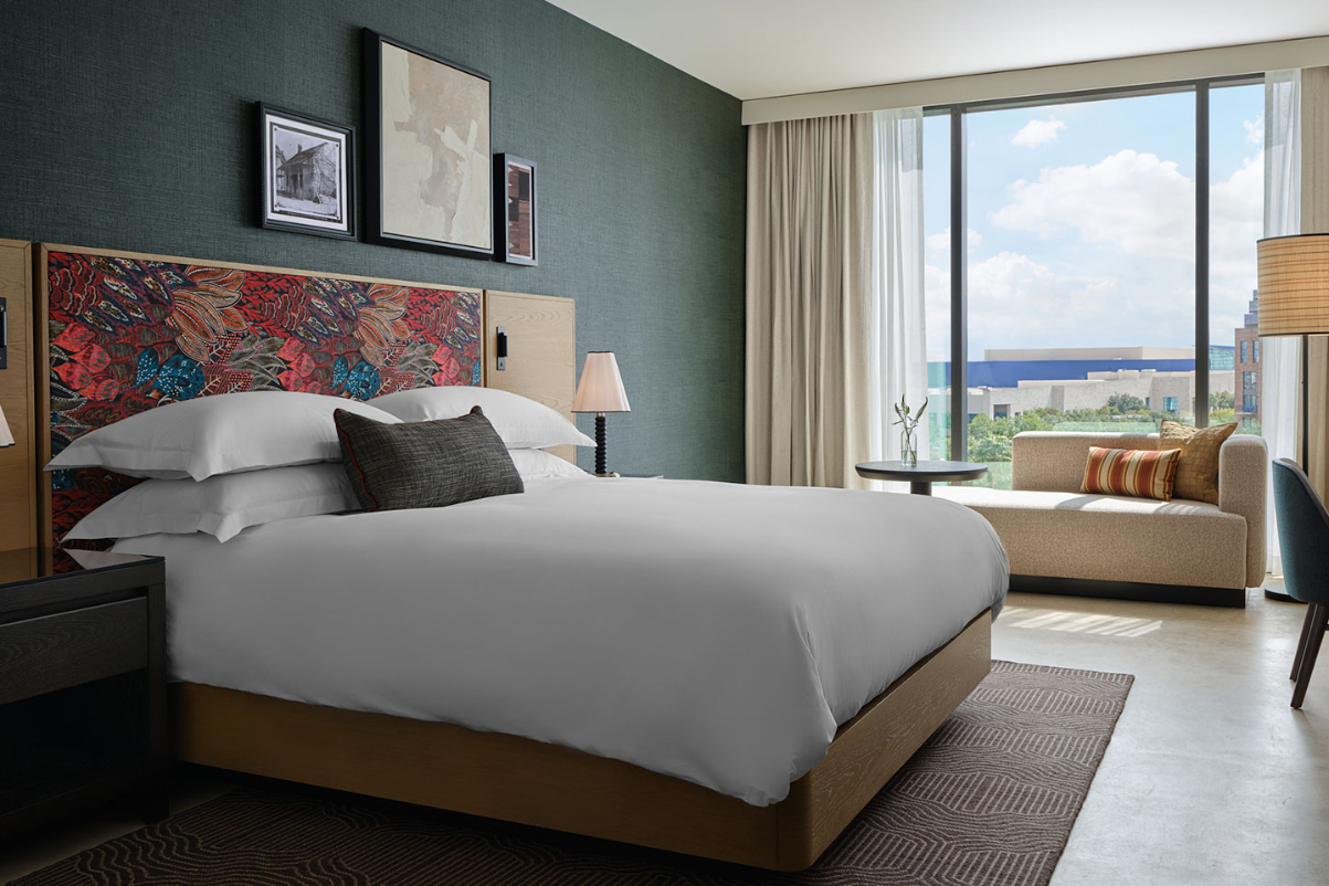 bedroom view of a suite at Kimpton Santo in Southtown San Antonio Texas source IHG