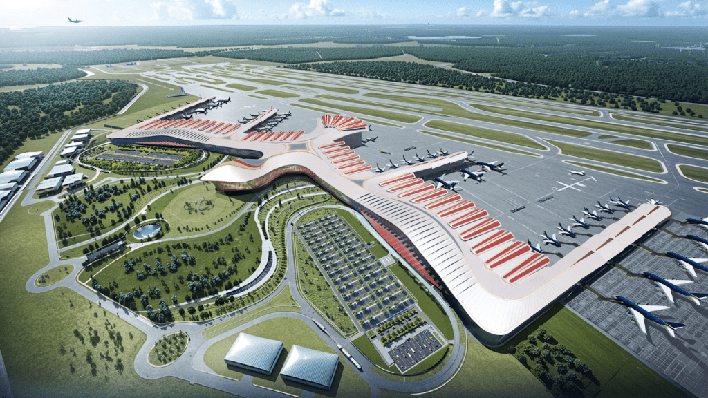 A rendering showing how the new Phu Quoc airport could look.