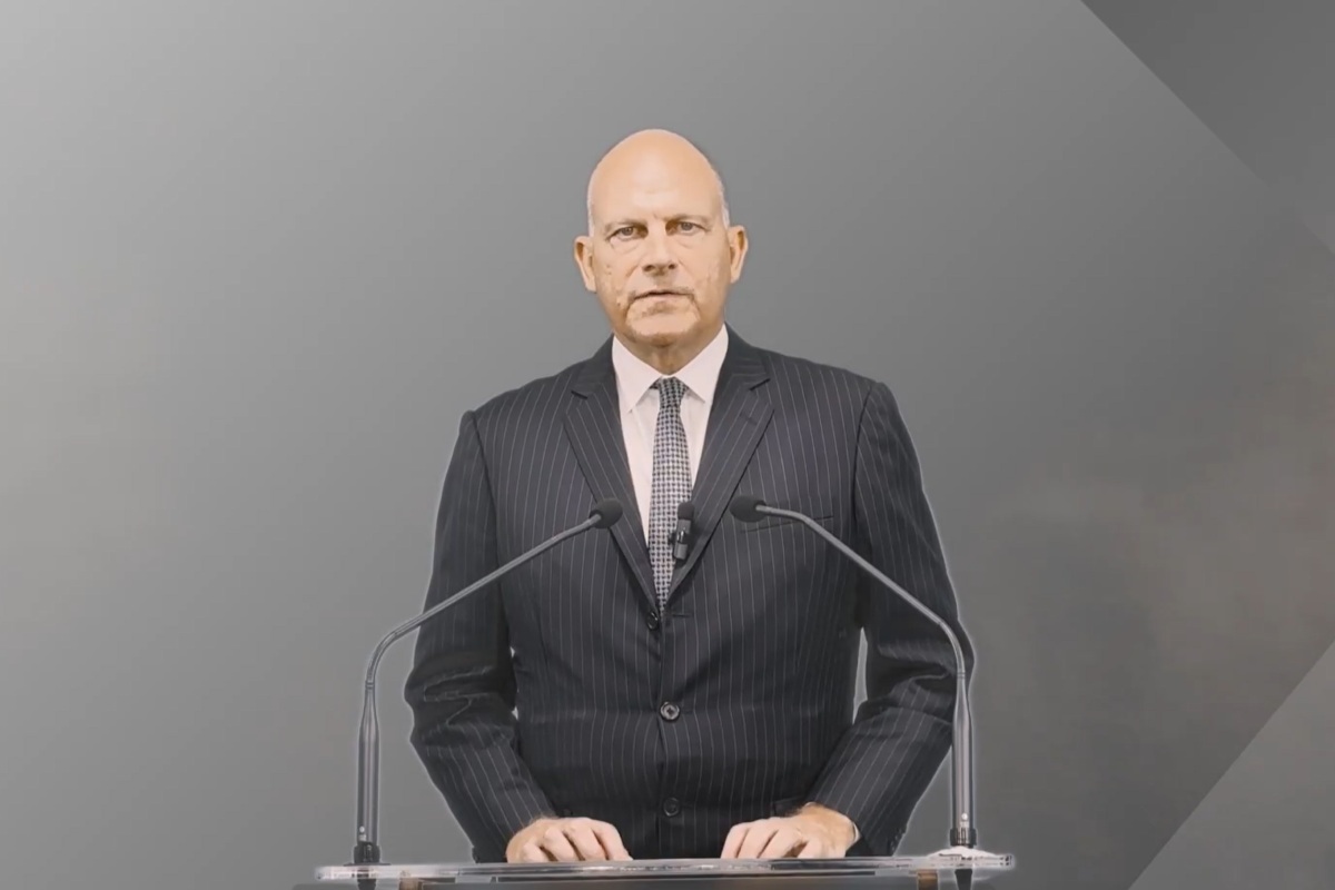 A screengrab of Air India CEO Campbell Wilson's first video message after AI171 crash.