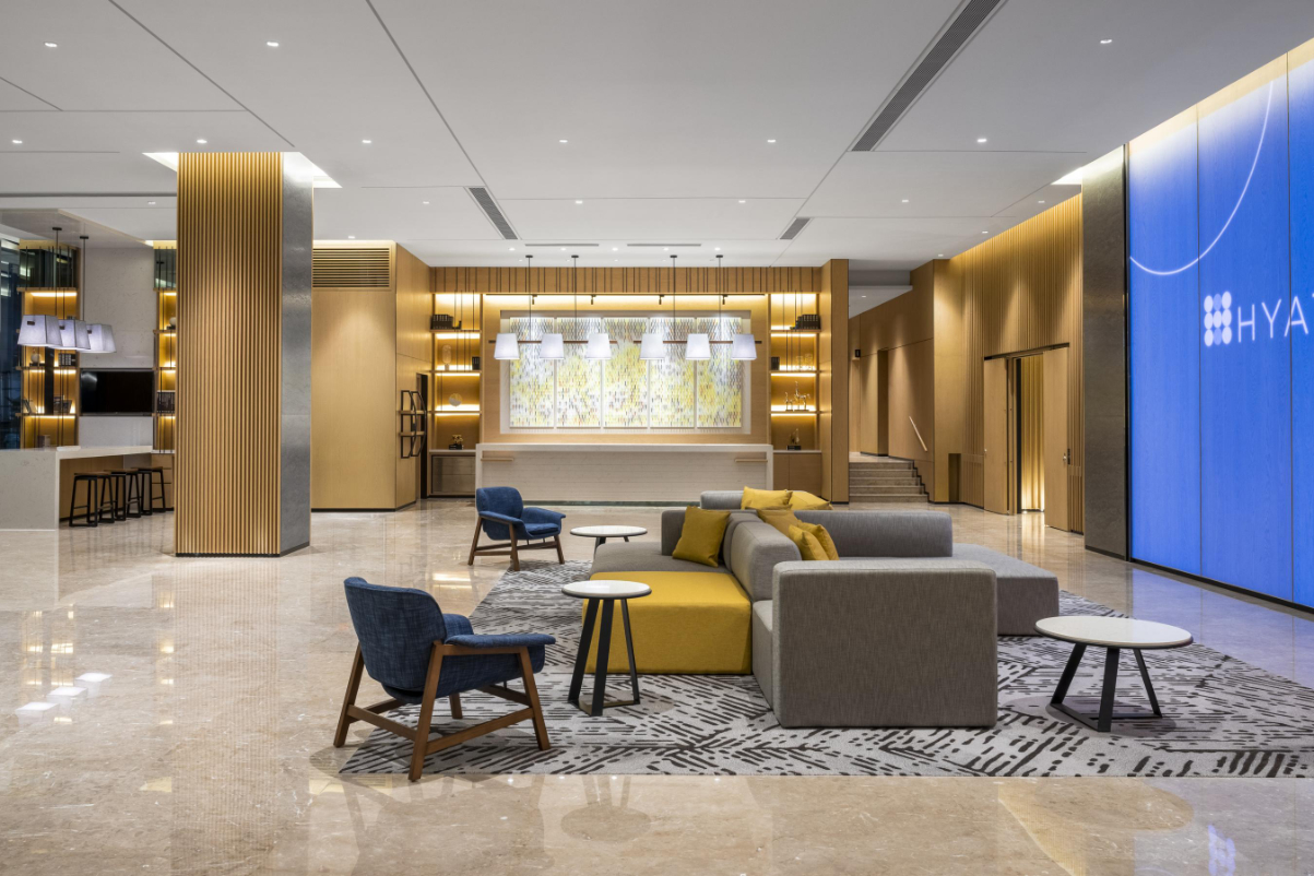 image of a Hyatt hotel lobby