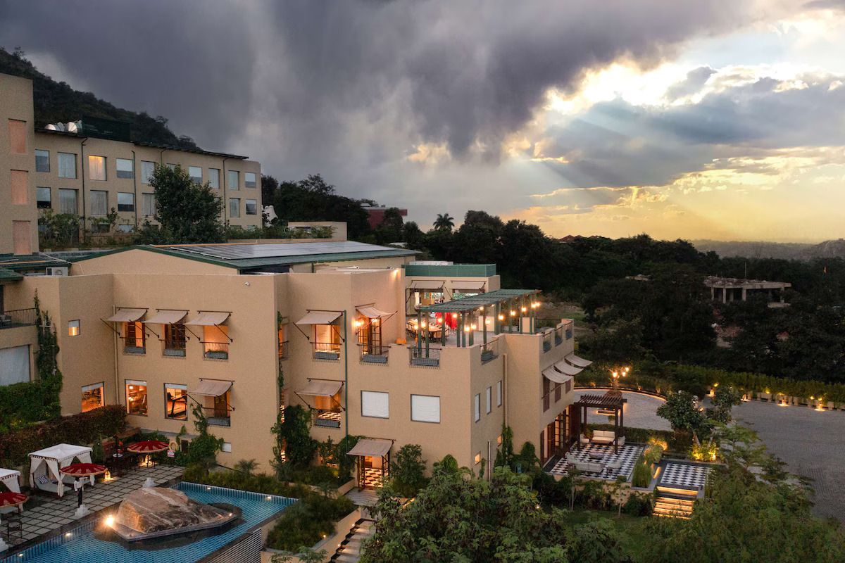 Exterior view of Radisson Blu Resort, Kumbhalgarh in Rajasthan.