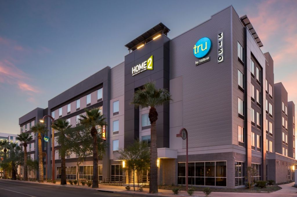 Exterior of hotel building