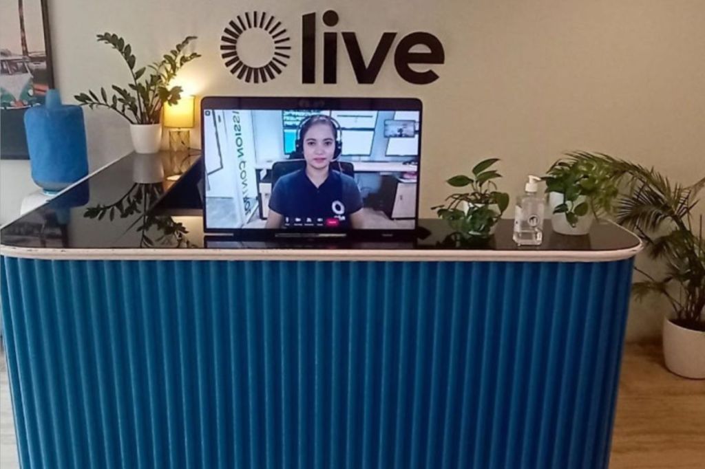 Virtual remote reception at Olive by Embassy property.