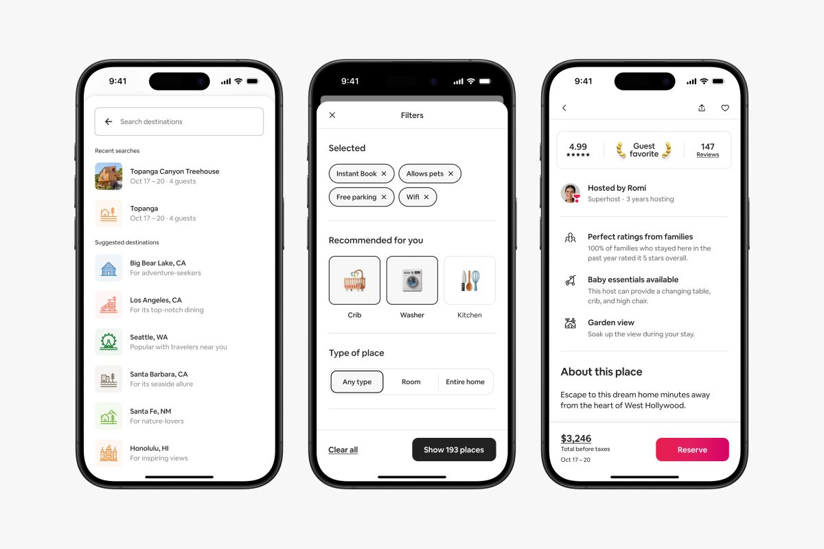 Airbnb's app