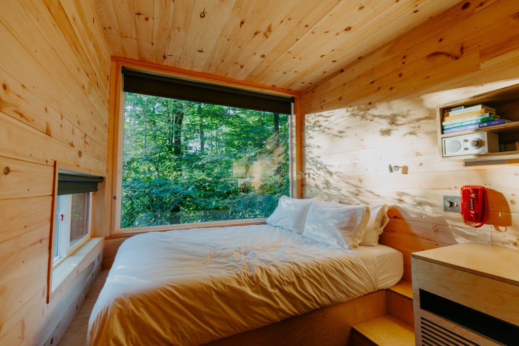 interior of a cabin available to stay in from Marriott International
