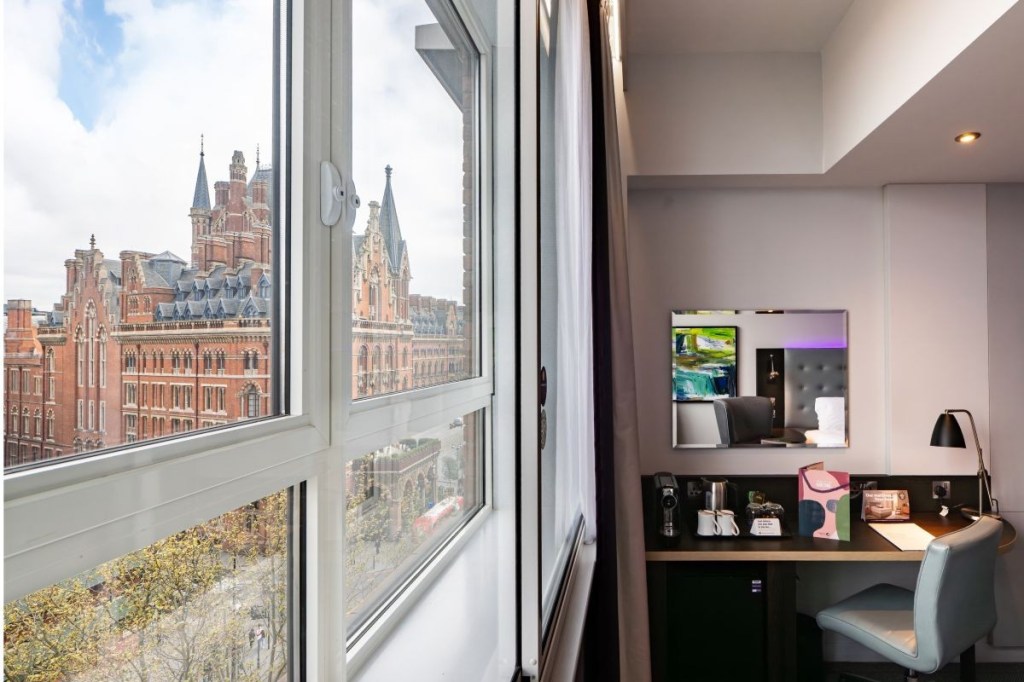Hotel room with view
