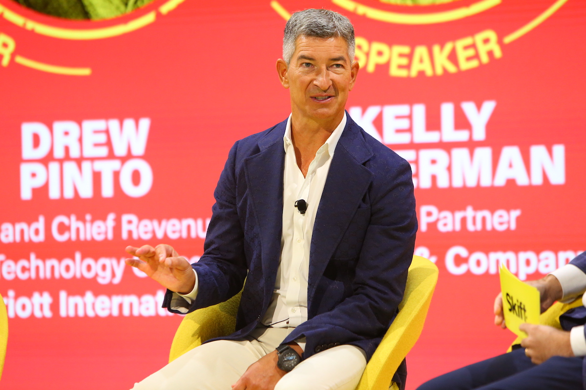 Steve Hafner, Kayak CEO at the Skift Global Forum in New York.