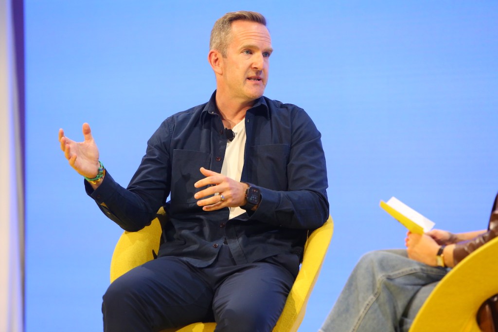 Intrepid Travel CEO James Thornton at the Skift Global Forum in New York.